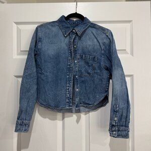 Universal Thread Size Small Cropped Jean Shirt
